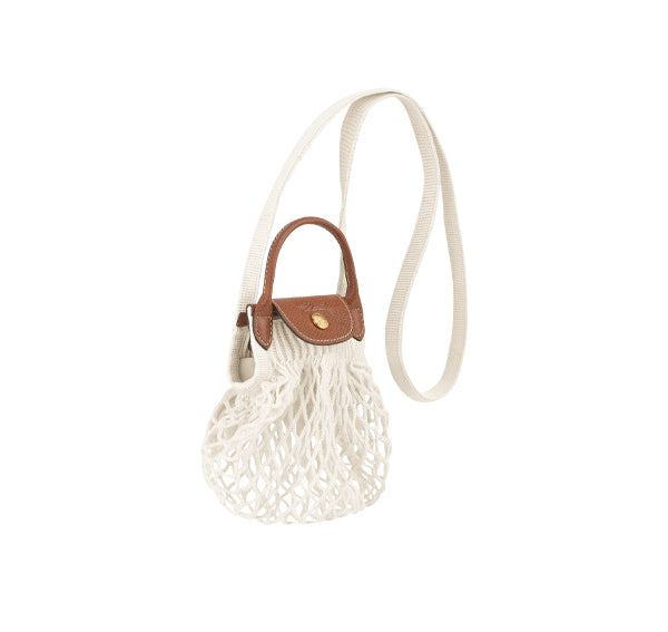 Longchamp Women's Le Plıage Filet Xs Mesh Bag Ecru