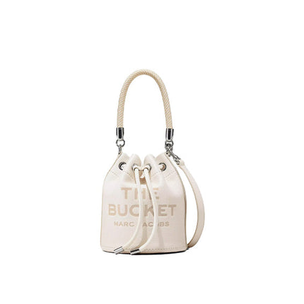 Marc Jacobs Women's The Leather Bucket Bag Cotton Silver