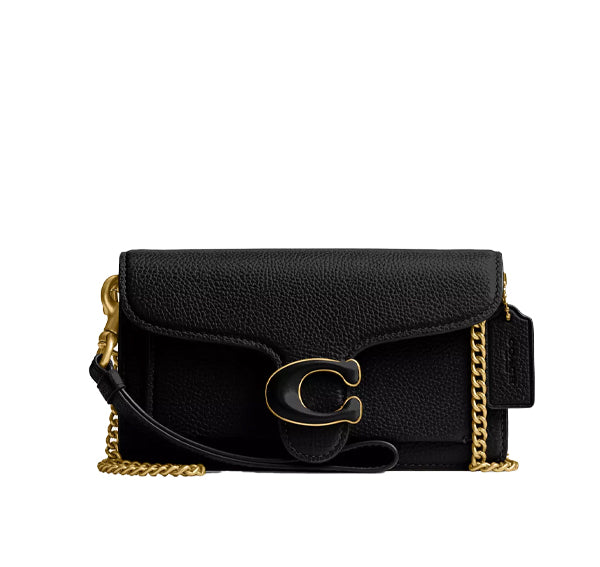 Coach Women's Tabby Crossbody Wristlet Brass/Black