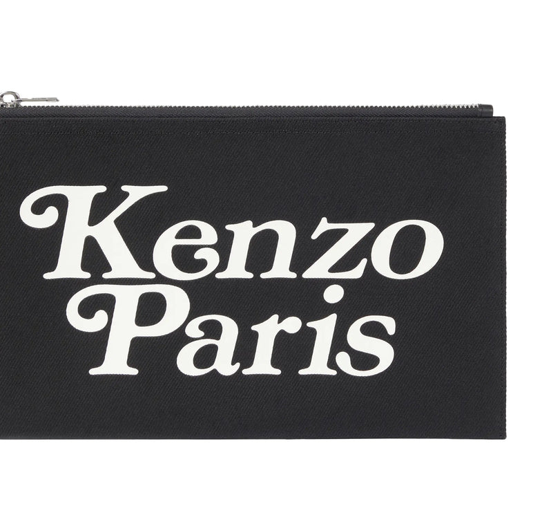 Kenzo Women's Kenzo Utility Large Canvas Pouch Black