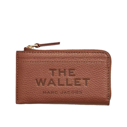 Marc Jacobs Women's The Leather Top Zip Multi Wallet Argan Oil