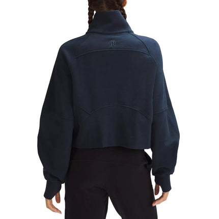 lululemon Women's Scuba Oversized Funnel Neck Half Zip True Navy