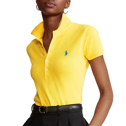 Polo Ralph Lauren Women's Slim Fit Stretch Polo Shirt Yellowfin