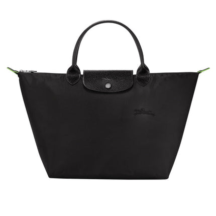 Longchamp Women's Le Pliage Green M Handbag Black - Hemen Teslim