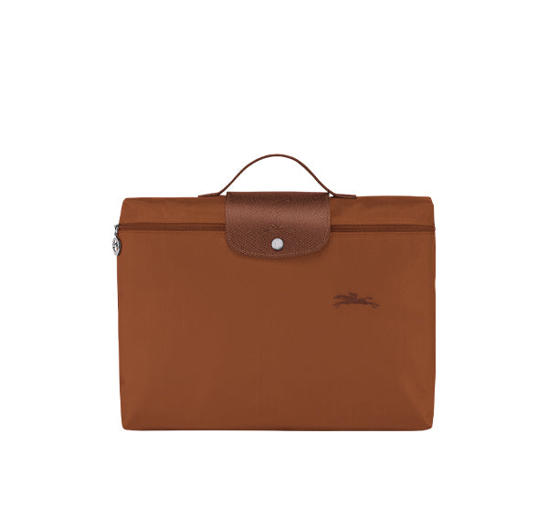 Longchamp Women's Le Pliage Green S Briefcase Cognac