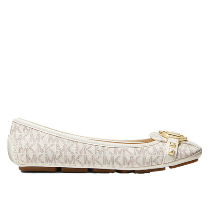 Michael Kors Women's Fulton Studded Logo Moccasin Vanilla