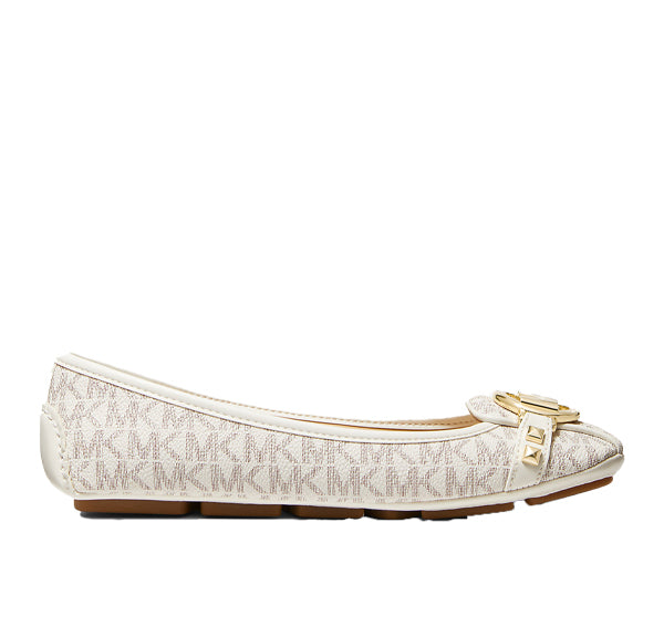 Michael Kors Women's Fulton Studded Logo Moccasin Vanilla