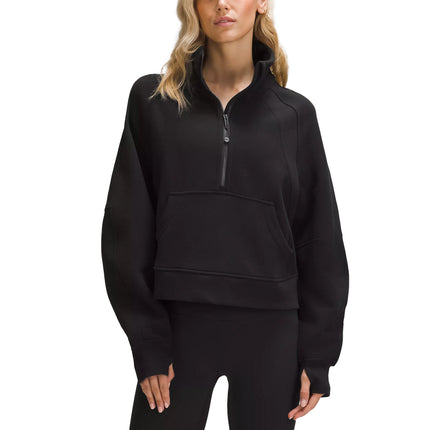 lululemon Women's Scuba Oversized Funnel Neck Half Zip Black