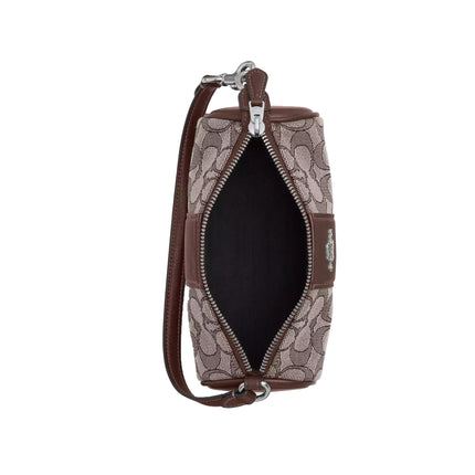 Coach Women's Nolita Barrel Bag In Signature Jacquard  Sv/Oak/Maple