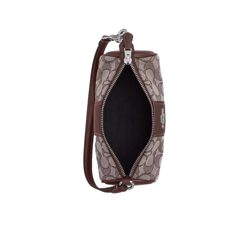 Coach Women's Nolita Barrel Bag In Signature Jacquard  Sv/Oak/Maple