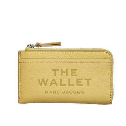 Marc Jacobs Women's The Leather Top Zip Multi Wallet Custard