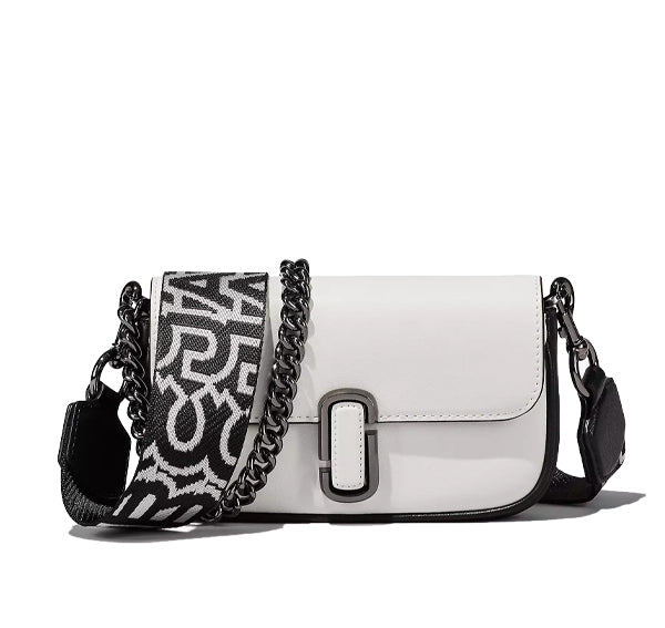 Marc Jacobs Women's The Bi-Color J Marc Mini Bag White