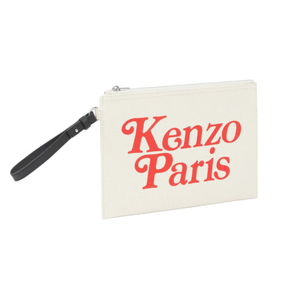 Kenzo Women's Kenzo Utility Large Canvas Pouch Ecru