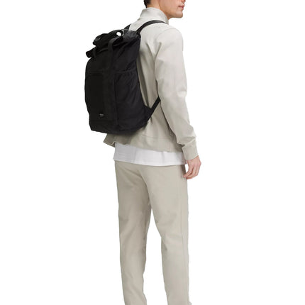 lululemon Unisex Packable Backpack 32L Black Traverse Grey