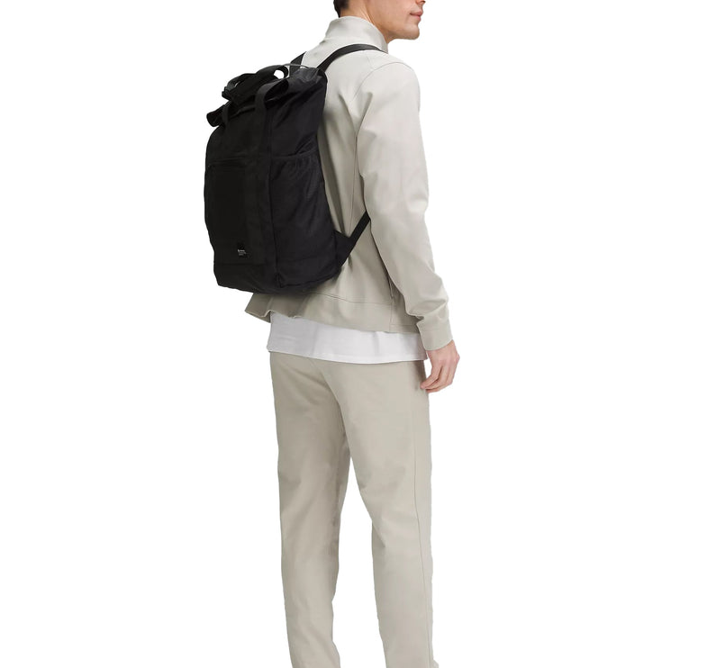 lululemon Unisex Packable Backpack 32L Black Traverse Grey