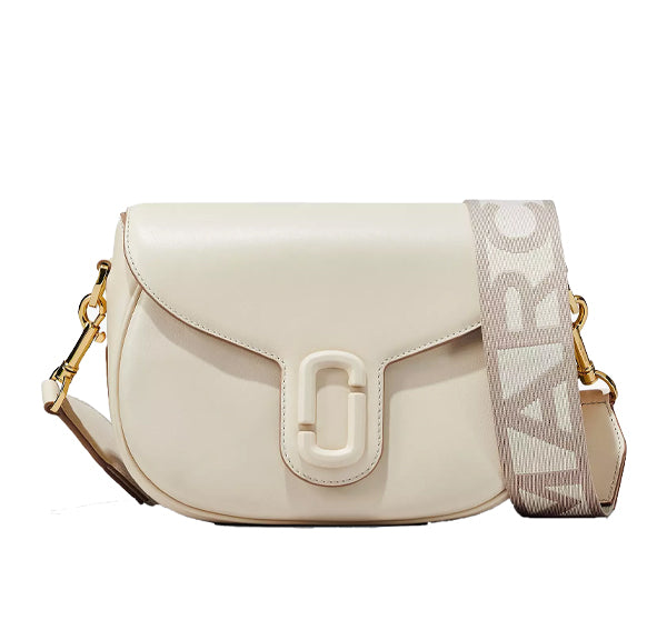 Marc Jacobs Women's The Covered J Marc Large Saddle Bag Cloud White