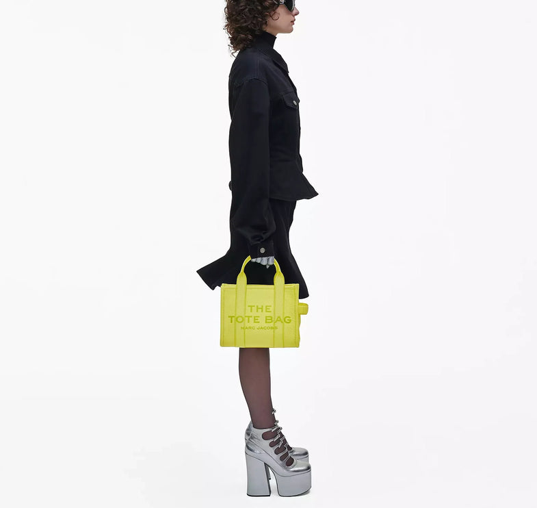 Marc Jacobs Women's The Leather Small Tote Bag Limoncello