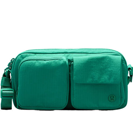 lululemon Unisex Multi Pocket Crossbody Bag 2.5L Cascadia Green