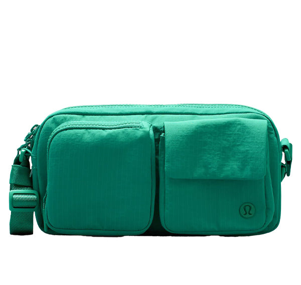 lululemon Unisex Multi Pocket Crossbody Bag 2.5L Cascadia Green