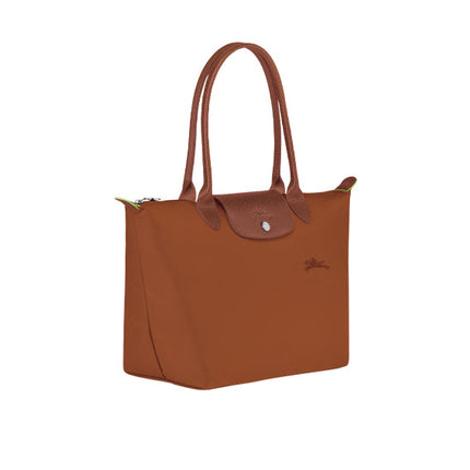 Longchamp Women's Le Pliage Green M Tote Bag Cognac