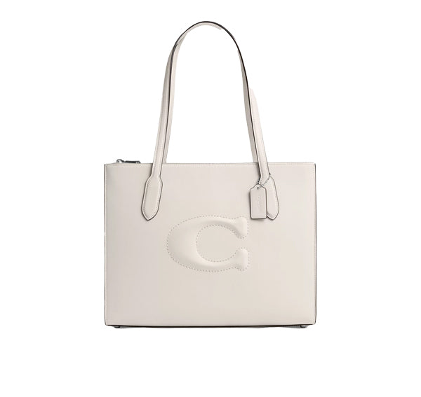 Coach Women's Nina Tote Silver/Chalk