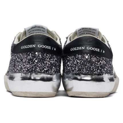 Golden Goose Women's Super Star Sneakers Shine Anthracite/Black - Ready to Ship