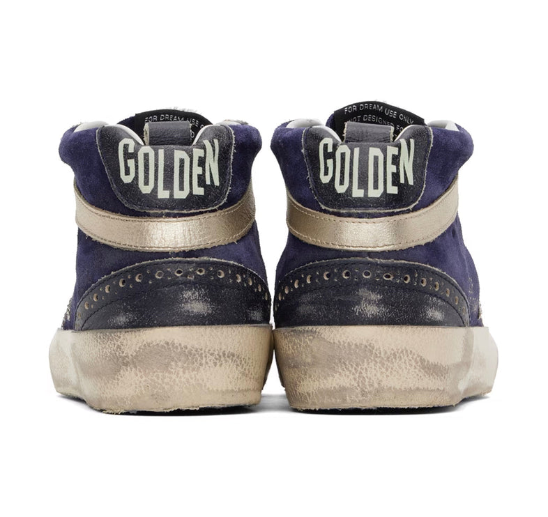 Golden Goose Women's Mid Star Sneakers Blue/Navy