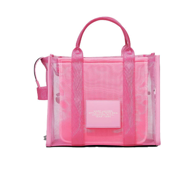 Marc Jacobs Women's The Mesh Medium Tote Bag Candy Pink