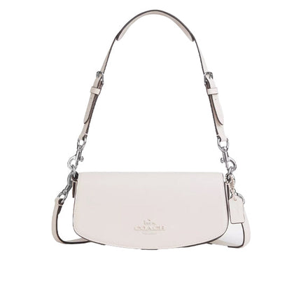 Coach Women's Andrea Small Shoulder Bag  Silver/Chalk