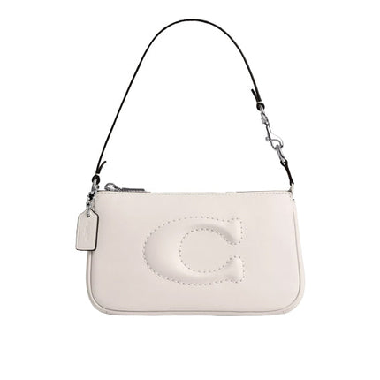 Coach Women's Nolita 19 Silver/Chalk - Ready to Ship