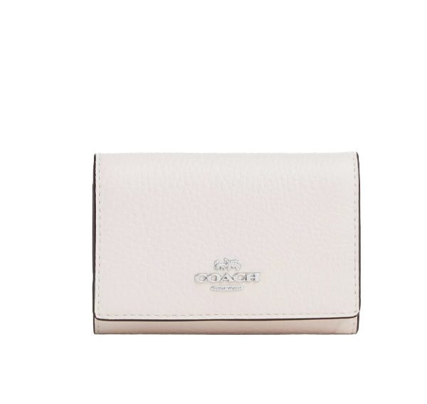 Coach Women's Micro Wallet Silver/Chalk