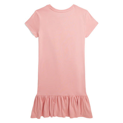 Polo Ralph Lauren Girl's Polo Bear Cotton Jersey Tee Dress Tickled Pink