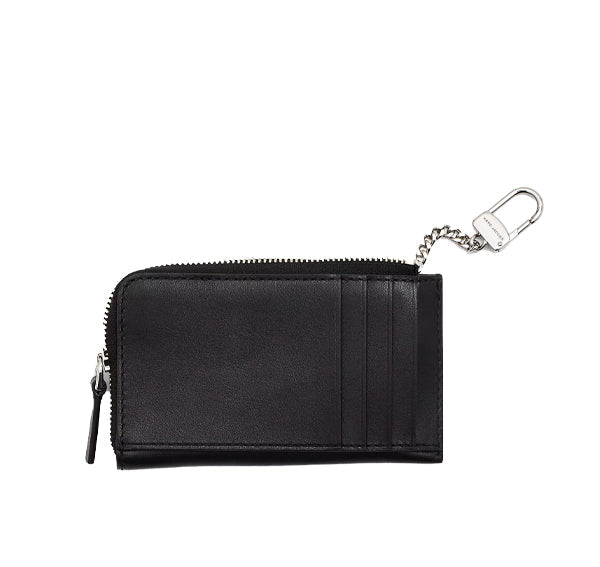 Marc Jacobs Women's The Leather J Marc Top Zip Multi Wallet Black