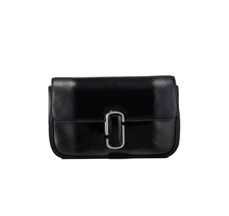 Marc Jacobs Women's The Shadow Patent Leather J Marc Shoulder Bag Black