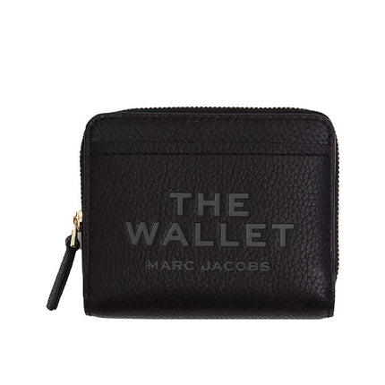 Marc Jacobs Women's The Leather Mini Compact Wallet Black