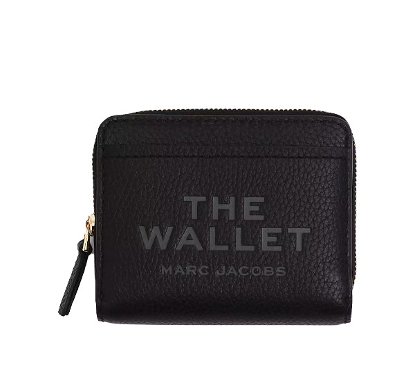 Marc Jacobs Women's The Leather Mini Compact Wallet Black