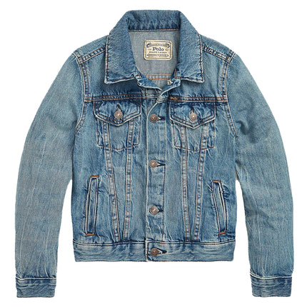 Polo Ralph Lauren Girl's Denim Trucker Jacket Dafnie Wash