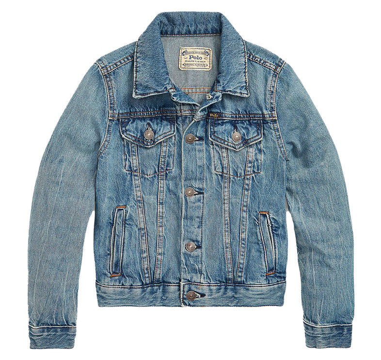 Polo Ralph Lauren Girl's Denim Trucker Jacket Dafnie Wash