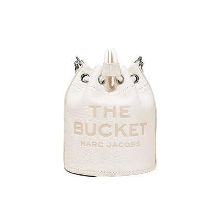 Marc Jacobs Women's The Leather Bucket Bag Cotton Silver