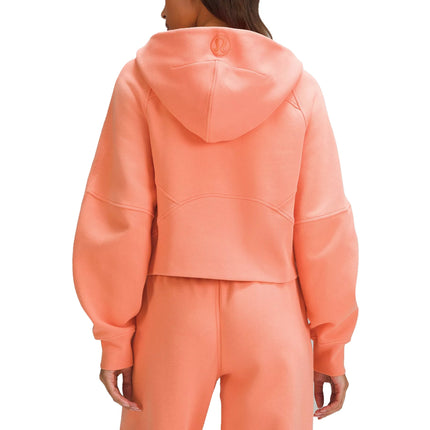 lululemon Women's Scuba Oversized Half Zip Hoodie Coral Kiss