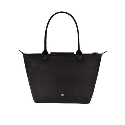 Longchamp Women's Le Pliage Green M Tote Bag Black - Ready to Ship