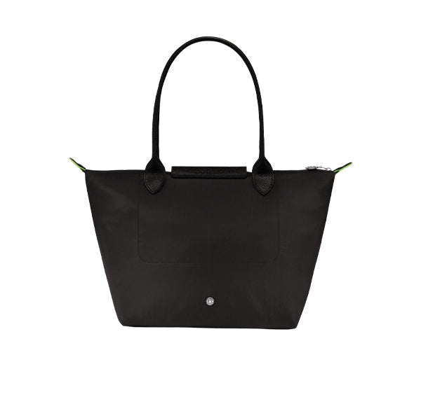 Longchamp Women's Le Pliage Green M Tote Bag Black - Ready to Ship