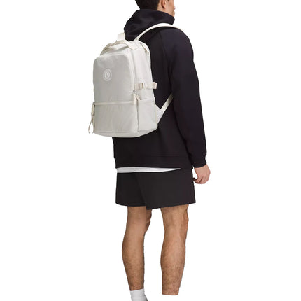 lululemon Unisex New Crew Backpack 22L White White Opal Raw Linen