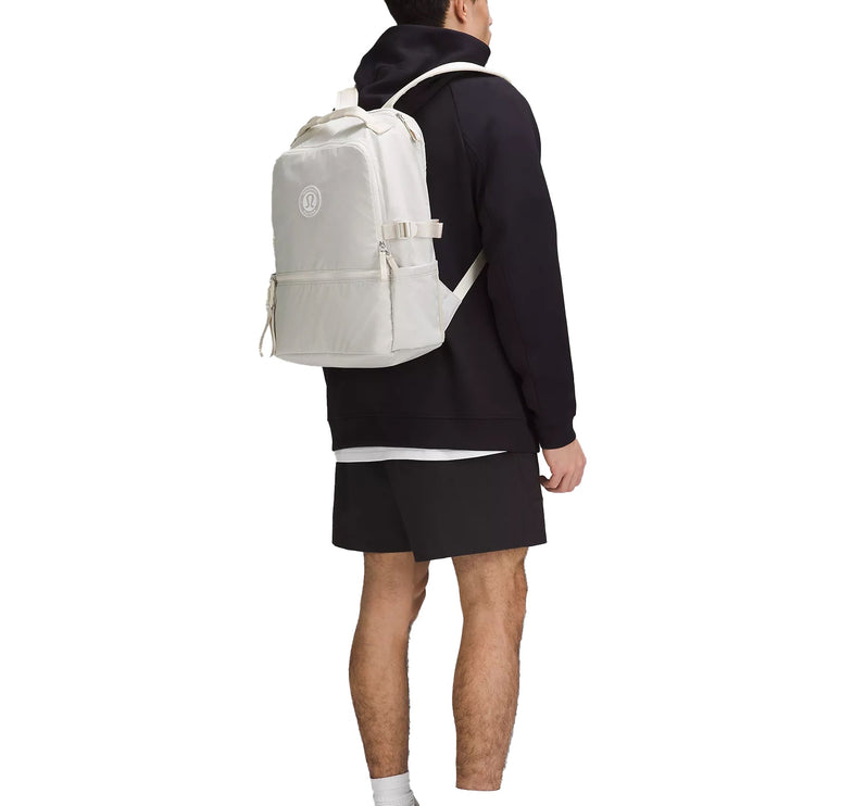 lululemon Unisex New Crew Backpack 22L White White Opal Raw Linen