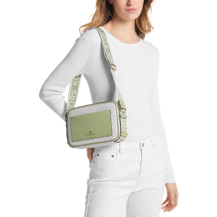 Michael Kors Women's Maeve Large Logo Crossbody Bag Sage Multi