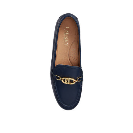 Polo Ralph Lauren Women's Averi Nappa Leather Loafer Refined Navy