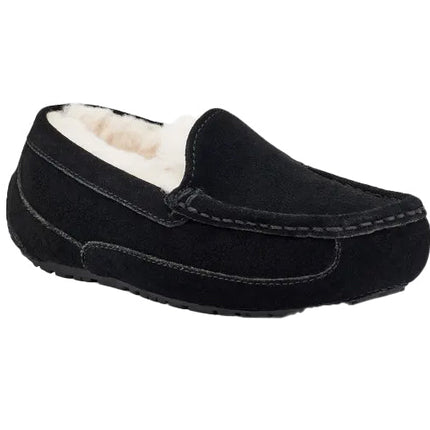 UGG Big Kid's Ascot Black Suede