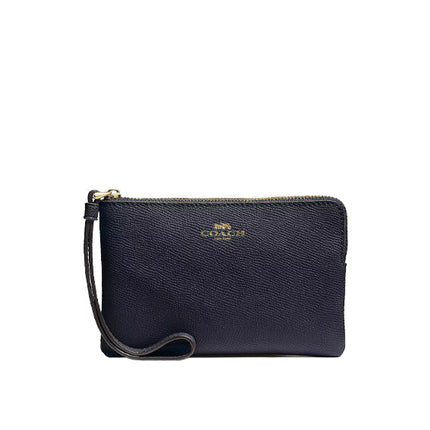 Coach Women's Corner Zip Wristlet Gold/Midnight