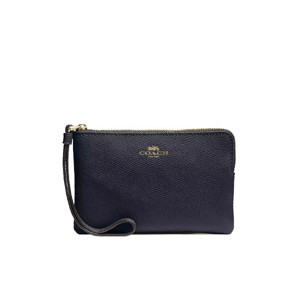 Coach Women's Corner Zip Wristlet Gold/Midnight