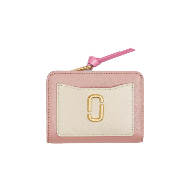 Marc Jacobs Women's The Utility Snapshot Mini Compact Wallet Rose Multi